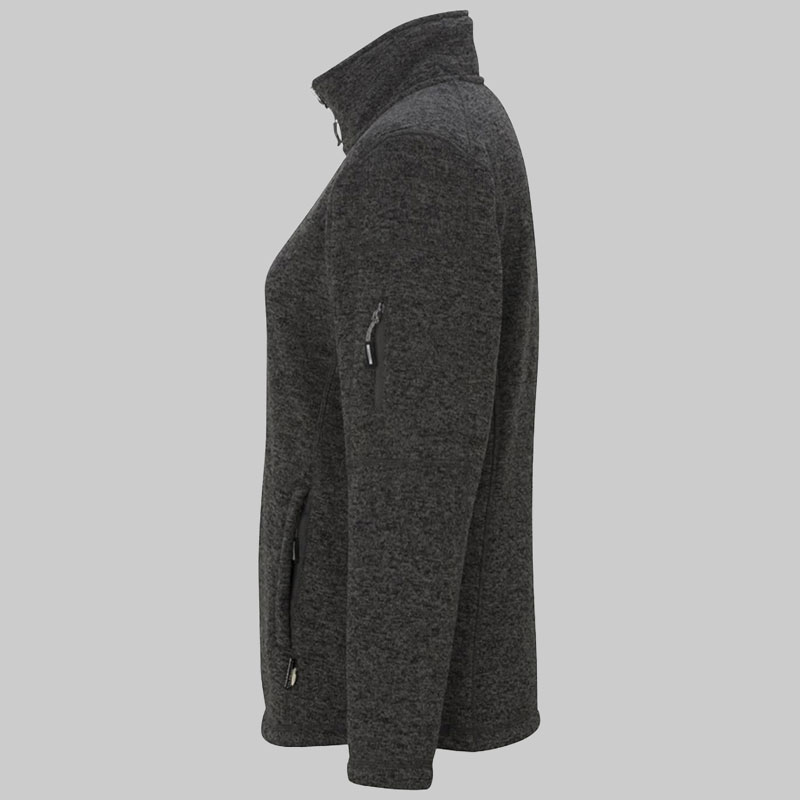 Ladies' Sweater Knit Fleece Jacket: ED-6460V2