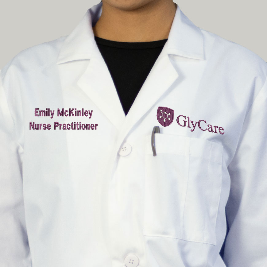 Glycare 37 Inches Unisex Functional Lab Coat: HF-1104V1